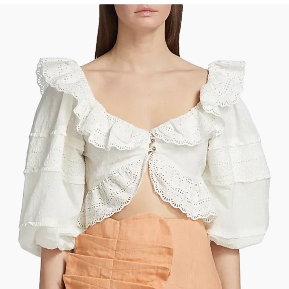 Farm rio puff sleeve top